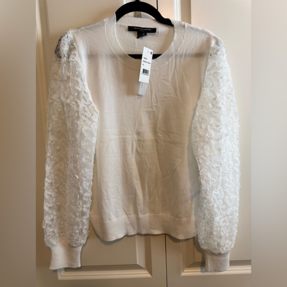 French Connection Winter White Knit Top